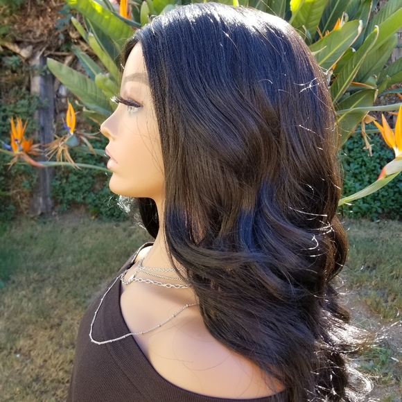 Lace Parting GLUELESS Body Curl Wig - Picture 7 of 8